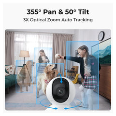 5MP WiFi Baby Monitor Camera with Auto Tracking
