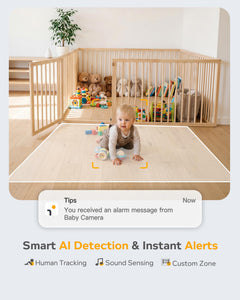 ARENTI Baby Monitor,Detection，Two Way Audio,Temp&Humidity Sensor