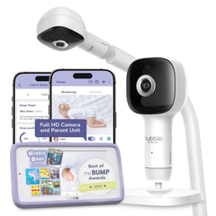 AI Smart HD Baby Monitor with Wellness Tracking, Night Vision, Nightlight & App-Controlled Camera System