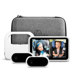 No-WiFi Touch Screen Baby Car Monitor for 2 Kids
