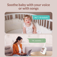 WiFi Baby Monitor with 5-Inch Screen, Cry Detection, Sleep Tracking & Environmental Sensors