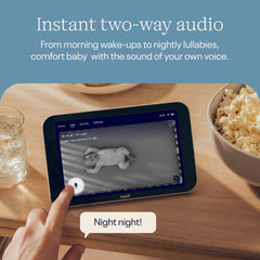 Dedicated 8-Inch Touchscreen Baby Monitor with 1080p HD Live View, Motion Detection & 2-Way Audio