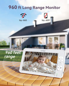 Comfyer Baby Monitor with Camera and Audio