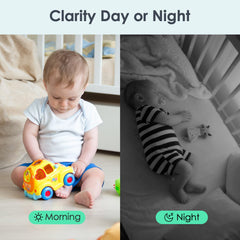Baby Monitor – Night Vision, 2-Way Audio, Motion Detection, Alexa Compatible, Home Security Cam
