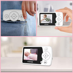 VTimes Baby Monitor with Camera and Audio, No WiFi