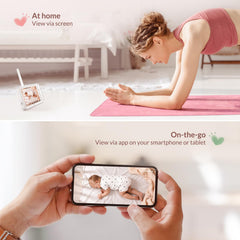 WiFi Baby Monitor with 5-Inch Screen, Cry Detection, Sleep Tracking & Environmental Sensors