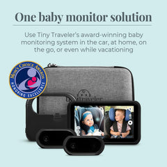 No-WiFi Touch Screen Baby Car Monitor for 2 Kids