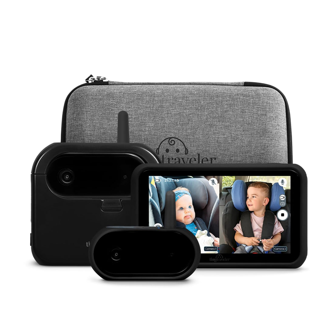AI-Powered Wireless Baby Car Monitor with Virtual Fence, 1000ft Range & Safety Alerts, Add-On Camera Kit
