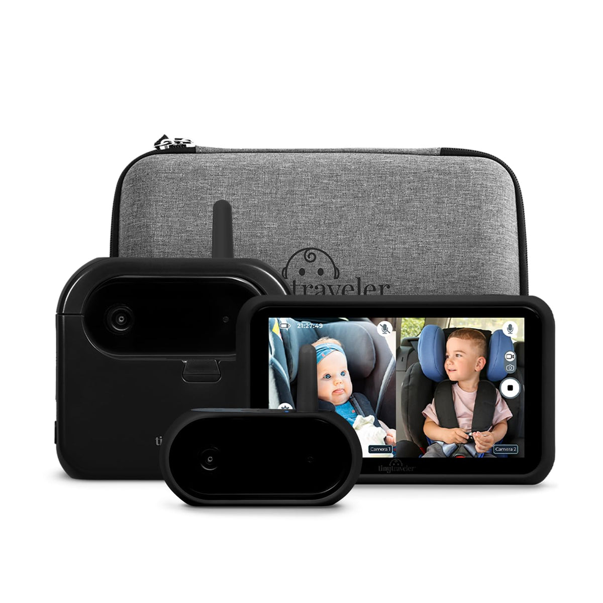 AI-Powered Wireless Baby Car Monitor with Virtual Fence, 1000ft Range & Safety Alerts, Add-On Camera Kit