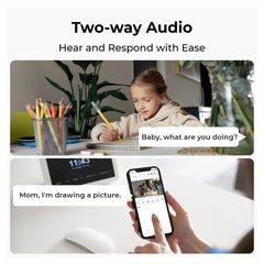5MP WiFi Baby Monitor Camera with Auto Tracking