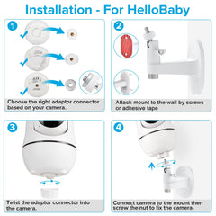Baby Monitor Mount – Adjustable Wall Stand, Universal Compatibility