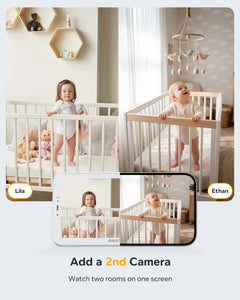 ARENTI Baby Monitor,Detection，Two Way Audio,Temp&Humidity Sensor