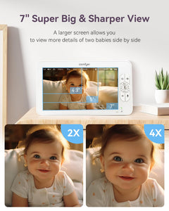 Comfyer Baby Monitor with Camera and Audio