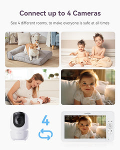 Comfyer Baby Monitor with Camera and Audio