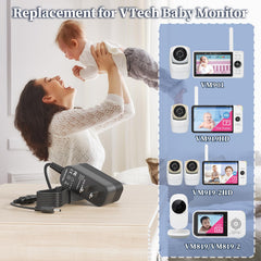 Charger for VTech VM901 VM919HD VM819 Video Baby Monitor Power Cord 5V