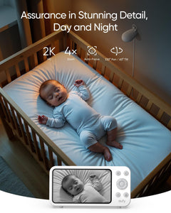 Baby Monitor – WiFi/No WiFi, PTZ, 24/7 Recording, Built-in Battery