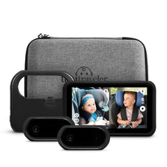 No-WiFi Touch Screen Baby Car Monitor for 2 Kids