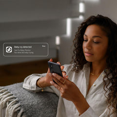 2K PTZ Baby Monitor with AI Cry Translation, Secure Non-WiFi Parent Unit & 5-Inch Display