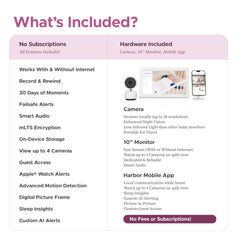 10-Inch Smart Baby Monitor with Tablet