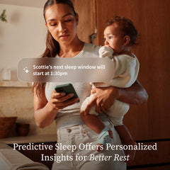 2K HD Smart Baby Monitor Bundle with Dream Sock Oxygen & Heart Rate Tracking, Sleep Insights App Control
