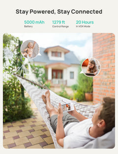 WiFi Smart Baby Monitor with 2K Camera, Split-Screen Display, Cry/Motion Alerts & 5” App-Controlled System