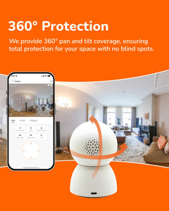 Security Camera – 2.5K, PTZ, 360° WiFi, AI Human & Pet Detection
