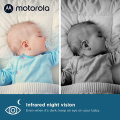 Baby Monitor – 5" Screen, PTZ, No WiFi, Night Vision, Temperature Sensor, Lullabies, 1000ft Range